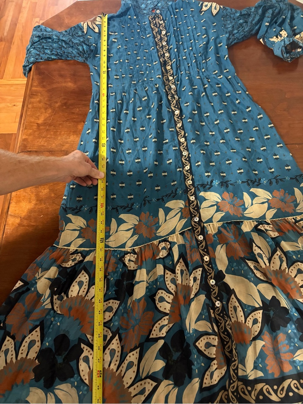 FARM Rio Teal Floral Maxi Dress - Picture 11 of 11